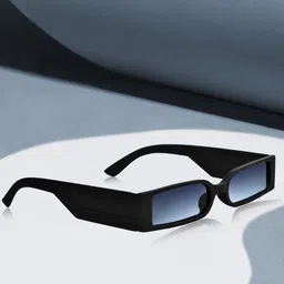 DressBerry Women Rectangle Sunglasses With UV Protected Lens DBSG-23012-03-Black image 1