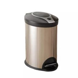 Bathla Pedal Step Dustbin Silver & Black Stainless Steel 20 L-picture-1