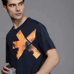 HRX by Hrithik Roshan Men Brand Logo Printed Rapid-Dry Training T-shirt-picture-10