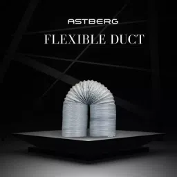 Astberg Insulated Flexible Duct Pipe Grey 100 mm (4 inch), AFD100 image 2