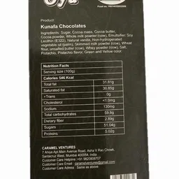 Oya Dubai Kunafa And Pistachios Chocolate 100 Gm|Kunafa Chocolate Bar Bites Enriched With Pistachio|Stuffed With Pistachios|Dubai Kunafa Chocolate Bar|Bite Through The Crispy Chocolate Layers image 5