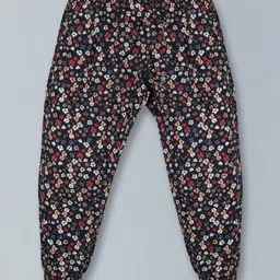 Plum Tree Pack Of 2 Seamless Ditsy Floral Printed Pants - Navy Blue & Green image 5