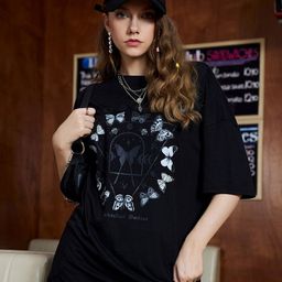 Christy World Graphic Printed Round Neck Relaxed Fit T-shirt-picture-35