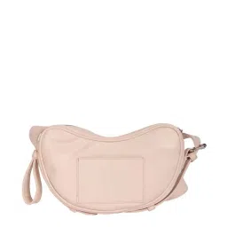 Ferroccio Fleur Cream Solid Medium Sling Handbag image 3