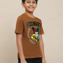 Kidsville Harry Potter Printed Thai Curry Tshirt For Boys image 3