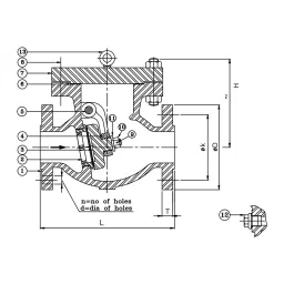 Leader 35.56 cm (14 Inch) Cast Carbon Steel Swing Check Valve CCS 007 image 2