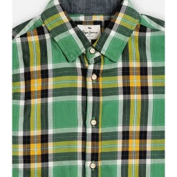 Pepe Jeans Kids Green Checks Shirt image 3