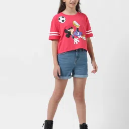 VERO MODA GIRL Red Printed T-Shirt image 3