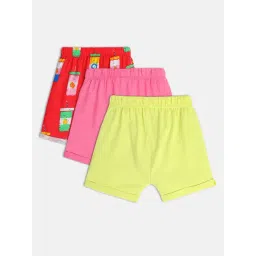 MINIKLUB Kids Multicolor Printed Shorts (Pack Of 3) image 2