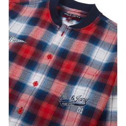 Gini & Jony Kids Multicolor Checks Full Sleeves Shirt image 3