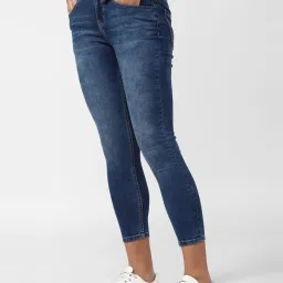 FOREVER 21 WOMEN HIGH WAIST SKINNY FIT ANKLE LENGTH JEANS image 3