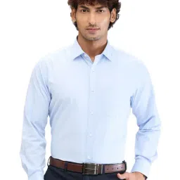 Park Avenue Blue Regular Fit Shirt-picture-17