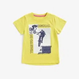 Mothercare Kids Yellow Printed T-Shirt image 3