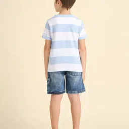 U.S. Polo Assn. Boys Blue Regular Fit T-shirts image 2