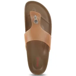 Mochi Women's Tan Thong Sandals image 3