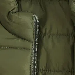 Pantaloons Junior Olive Regular Fit Full Sleeves Jacket image 3