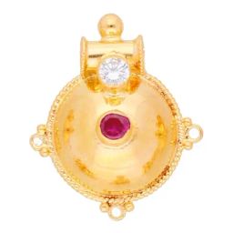 Sri Jagdamba Pearls 22k Gold Pendant without Chain for Women-picture-36