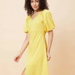 Globus Yellow A Line Dress image 3