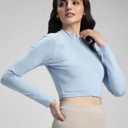 Forever 21 Blue Regular Fit Sports Jacket image 3