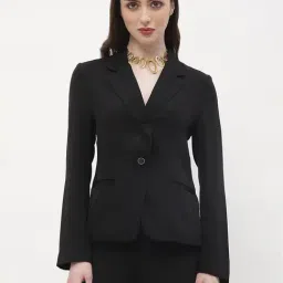 MADAME Black Regular Fit Blazer-picture-15