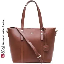 Tohl Tan Solid Medium Tote Handbag image 2