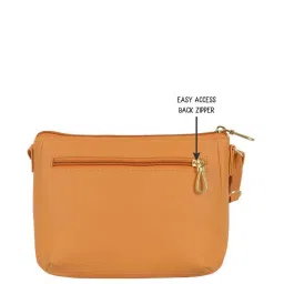 Enoki by Baggit Bulma N Yellow Solid Medium Sling Handbag image 3