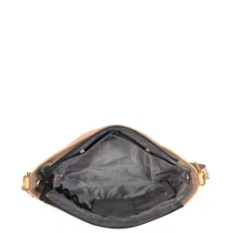 Baggit L Zipup V Ava Peach Paneled Medium Shoulder Handbag image 4
