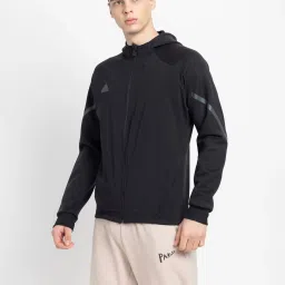 adidas Black Regular Fit Designed For Gameday Premium Track Top image 3