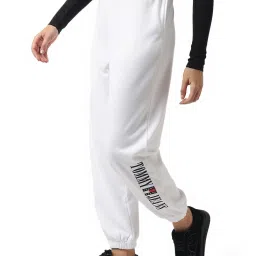 Tommy Hilfiger White Logo Relaxed Fit Joggers image 3