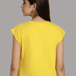 Friskers Yellow & Olive Green Slim Fit Sports T-Shirts - Pack Of 2 image 3