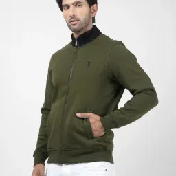 Numero Uno Olive Regular Fit Sweatshirt image 3