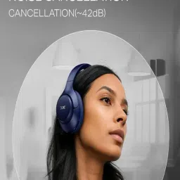 Boat New Launch Rockerz 551 Anc Pro Bluetooth Over Ear Headphones With Mic (Cosmic Black) image 5