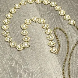 Karatcart Gold-Plated Sqaure Kundan Kamarbandh-picture-31