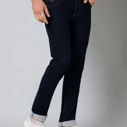 Cantabil Dark Blue Regular Fit Jeans image 3