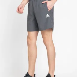 adidas Grey Regular Fit Woven Sports Shorts image 3