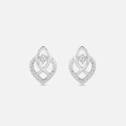 mia by tanishq Dual Embrace Silver Stud Earrings for Women 925 Silver-picture-16