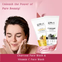 Globus Naturals Charcoal & Refreshing Vitamin C Face Wash Combo image 3