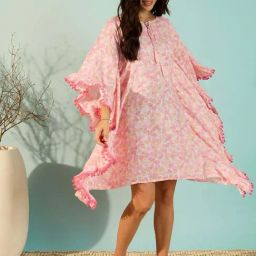 The Kaftan Company Pink Printed Kaftan-picture-29