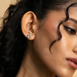 Shaya 925 Oxidized Silver Natkhat Earrings-image-8