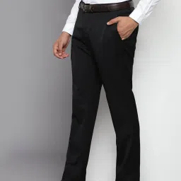 Tommy Hilfiger Black Straight Fit Trousers image 3