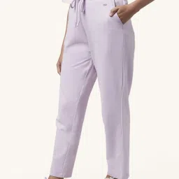 Ajile by Pantaloons Lilac Cotton Track Pants image 3