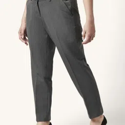 Annabelle by Pantaloons Grey Mid Rise Trousers image 3