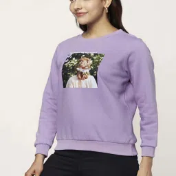 Honey by Pantaloons Purple Graphic Print Sweatshirt image 3