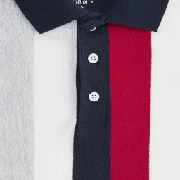 Pantaloons Baby Kids Multicolor Cotton Striped Polo T-Shirt image 3