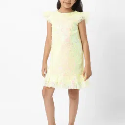 Nauti Nati Girls White Printed Regular Fit Dress-picture-25