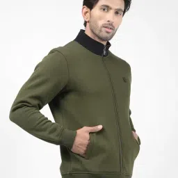 Numero Uno Olive Regular Fit Sweatshirt image 4