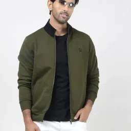 Numero Uno Olive Regular Fit Sweatshirt image 5