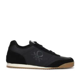 United Colors of Benetton Men's Black Sneakers-picture-5