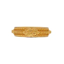 C. Krishniah Chetty Group 22k Regal Heritage Gold Band Ring for Women-picture-22