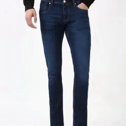 Peter England Blue Cotton Skinny Fit Jeans-picture-42